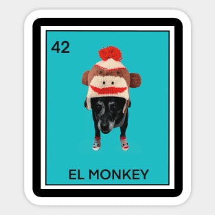 El Monkey Sticker